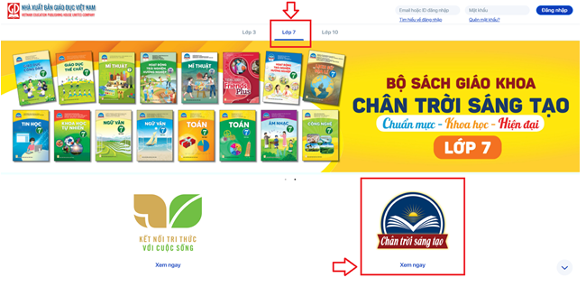 Danh mục sách giáo khoa lớp 7